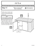 Предварительный просмотр 24 страницы Arrow CL72-A Owner'S Manual & Assembly Instructions