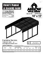 Arrow CPH101507 Owner'S Manual & Assembly Manual предпросмотр