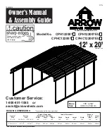 Preview for 1 page of Arrow CPH122007 Owner'S Manual & Assembly Manual