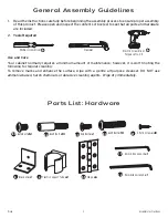 Preview for 2 page of Arrow Dixie 3401 White Assembly Instructions Manual