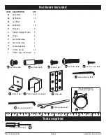 Preview for 3 page of Arrow DIXIE 3401 Assembly Instructions Manual