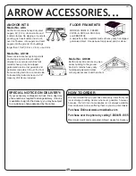 Preview for 50 page of Arrow EZ8772HVCC Owner'S Manual And Assembly Manual