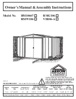 Arrow HM10667 Owner'S Manual & Assembly Instructions preview