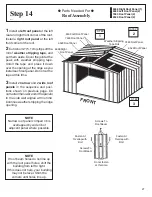 Preview for 27 page of Arrow HM10867 Owner'S Manual & Assembly Instructions