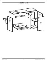 Preview for 2 page of Arrow Hobby Craft Desk X1001 Assembly Instructions Manual