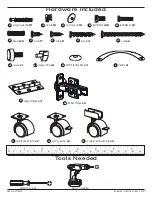 Preview for 3 page of Arrow Hobby Craft Desk X1001 Assembly Instructions Manual