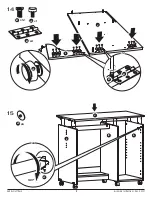 Preview for 13 page of Arrow Hobby Craft Desk X1001 Assembly Instructions Manual