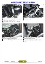 Preview for 4 page of Arrow Kawasaki NINJA 650 Fitting Instructions Manual