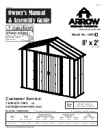 Preview for 1 page of Arrow LW82 Owner'S Manual & Assembly Manual