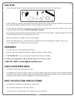 Preview for 3 page of Arrow LW82 Owner'S Manual & Assembly Manual