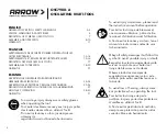 Preview for 2 page of Arrow OSC7900-A Manual