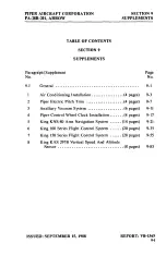 Предварительный просмотр 208 страницы Arrow PA-28R-201 Pilot'S Operating Handbook And Faa Approved Airplane Flight Manual