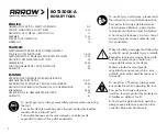 Preview for 2 page of Arrow ROT3200K-A Manual