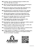 Preview for 2 page of Arrow SBS64 Owner'S Manual & Assembly Manual