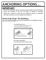 Preview for 36 page of Arrow SBS64 Owner'S Manual & Assembly Manual