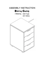 Preview for 1 page of Arrow Shirley Caddy 441 Assembly Instructions Manual