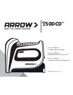 Arrow T50DCD User Manual preview