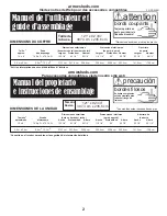 Preview for 2 page of Arrow WR108 Owner'S Manual & Assembly Manual