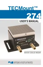 Preview for 1 page of Arroyo Instruments TECMount 274 User Manual