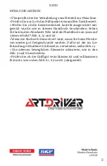 Preview for 73 page of Art Driver Alpha Pen Instructions For Using And Maintaining