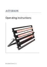 Art Lighting Production ASTERION Operating Instructions Manual preview