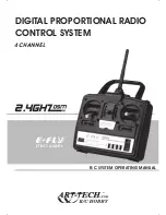 Art-Tech E-Fly ETB41-2.4GHz Operating Manual preview