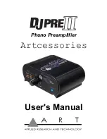 Предварительный просмотр 1 страницы Art DJ PRE II User Manual