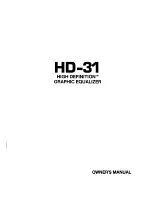 Art HD 31 Owner'S Manual preview