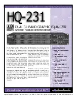 Preview for 1 page of Art HQ 231 Specifications