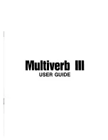 Art MULTIVERB III Manual preview