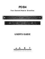 Art PDB4 User Manual preview