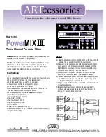 Предварительный просмотр 1 страницы Art PowerMIX III Specifications