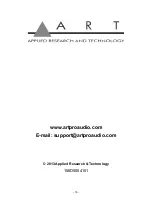 Предварительный просмотр 16 страницы Art SDA-1 User Manual And Troubleshooting