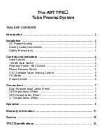 Предварительный просмотр 2 страницы Art TPS User Manual