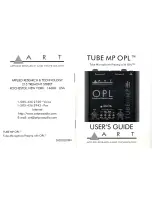 Предварительный просмотр 1 страницы Art Tube MP OPL User Manual