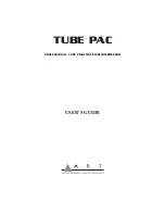 Предварительный просмотр 1 страницы Art Tube PAC User Manual