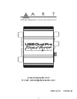 Предварительный просмотр 12 страницы Art USB Dual Pre User Manual