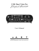 Предварительный просмотр 1 страницы Art USB Dual Tube Pre Project Series User Manual