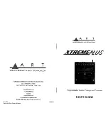 Предварительный просмотр 1 страницы Art Xtreme Plus User Manual