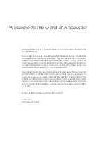 Preview for 2 page of Artcoustic Architect 2-1 SL Owner'S Manual