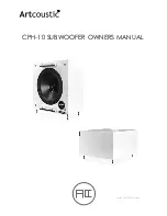 Preview for 1 page of Artcoustic CPH-10 Owner'S Manual