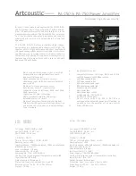 Preview for 4 page of Artcoustic Linax SL Owner'S Manual