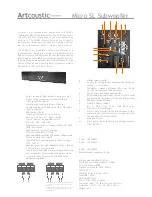 Preview for 4 page of Artcoustic Micro SL Owner'S Manual