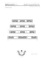 Artcoustic Multi Sound Bar SL Owner'S Manual preview