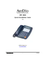 ArtDio IPF-3000 Quick Installation Manual предпросмотр