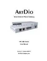 ArtDio IPS 1000 Series User Manual предпросмотр