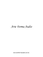 Предварительный просмотр 12 страницы Arte Forma Audio Due Votle Owner'S Manual