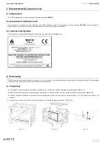 Предварительный просмотр 6 страницы ARTE NEAT 70 Installation & User Manual