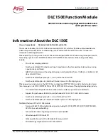 Preview for 11 page of Artel DigiLink DLC150E Installation And Operation Manual