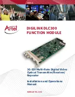 Artel DigiLink DLC300 Installation And Operation Manual preview